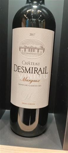 Bordeaux Margaux Grand Cru Château Smirail 2017