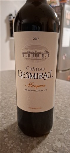 Bordeaux Margaux Grand Cru Château Smirail 2017