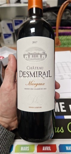 Bordeaux Margaux Grand Cru Château Smirail 2017