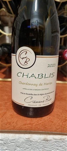Burgundsko Chablis Clément Boudin Chardonnay de Marion 2023