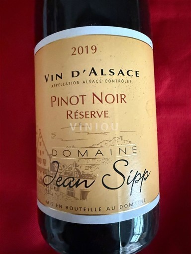 Alsace Domaine Jean Sipp Réserve 2019