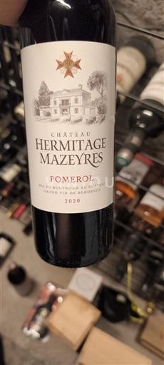 Bordeaux Pomerol Château Hermitage Mazeyres 2020