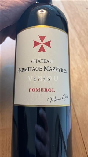 Bordéus Pomerol Château Hermitage Mazeyres 2020