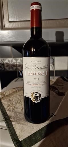 Bordeaux Margaux Château Les Barraillots Grand vin de Bordeaux 2019