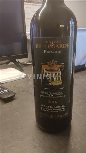 Bordeaux Côtes-de-Bordeaux Château Bellegarde Prestige 2016