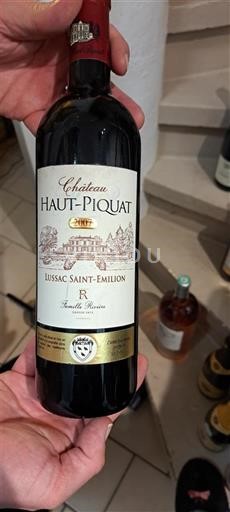 Bordéus Lussac-Saint-Émilion Château Haut-Piquat R 2017