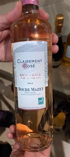 Linguadoca e Rossiglione Paese d'Oc Roche Mazet Clairement Rosé Gris de Gris 100% Grenache 2024