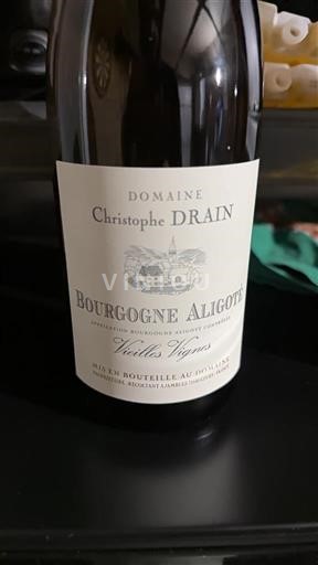 Burgundija Bourgogne Aligoté Domaine Christophe Drain Vieilles Vignes 2023