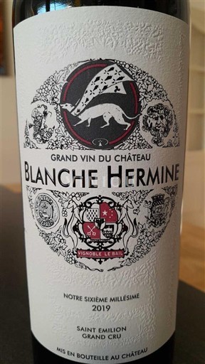 Bordeaux Saint-Émilion Grand Cru Grand Cru Château Blanche Hermine 2019