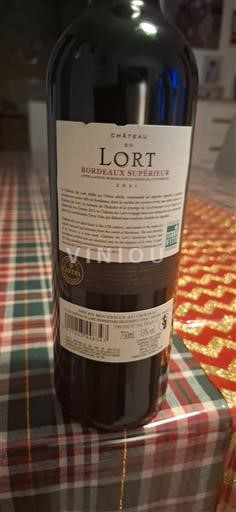 Bordeaux Bordeaux Supérieur Château Lort 2021
