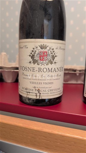 Burgundija Vosne-Romanée Premier Cru Domaine Pascal Chevigny Les Petits Monts Vieilles Vignes Neleten.