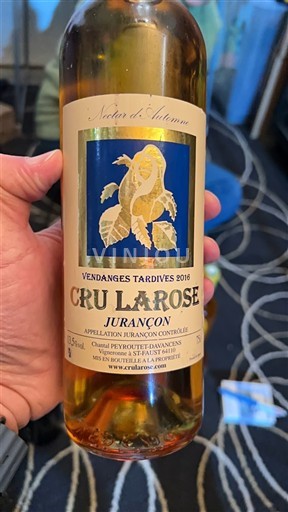 Tây Nam Jurançon Cru Larose Nectar d'Automne 2016