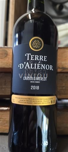 Bordeaux Terre d'Aliénor L'Absolu Merlot 2018