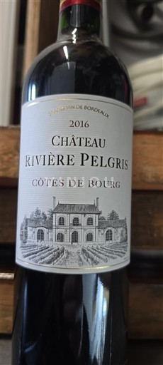 Bordeaux Côtes-de-bourg Château Rivière Pelgris 2016