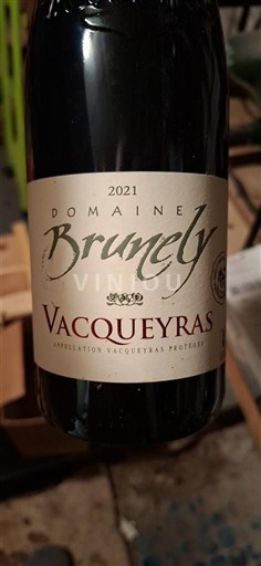 Rhône-dalen Vacqueyras Domaine Brunely 2021