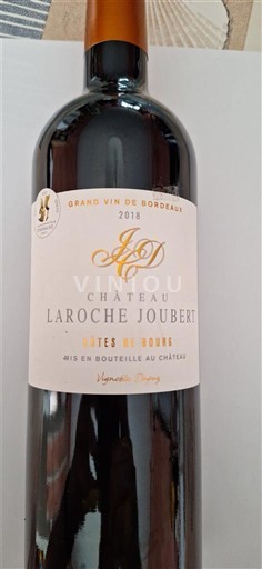 Bordeaux Côtes-de-bourg Château Laroche Joubert 2018