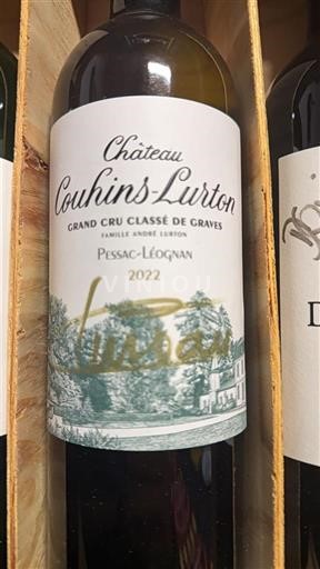 Bordeaux Pessac-Léognan Grand Cru Château Couhins-Lurton 2022
