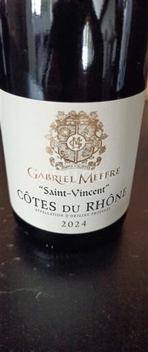 Valle del Ródano Côtes del Ródano Gabriel Meffre Saint-Vincent 2024