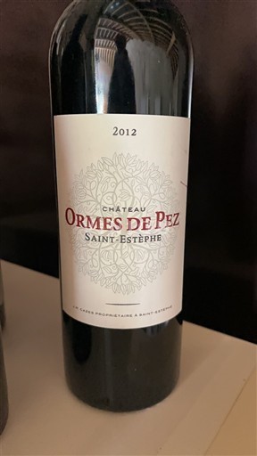 Burdeos Saint-Estèphe Château Ormes de Pez 2012