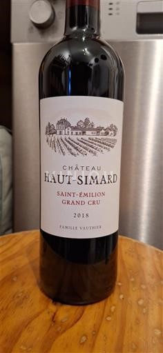 Burdeos Saint-Émilion Gran Cru Grand Cru Château Haut-Simard 2018