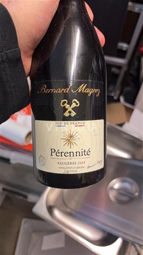 Languedoc Faugères Bernard Magrez Pérennité 2018