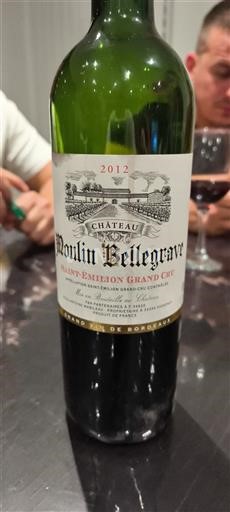 Bordéus Saint-Émilion Grand Cru Château Moulin Bellegrave 2012