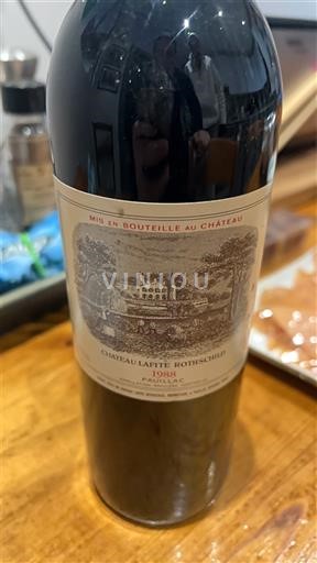 Bordeaux Pauillac Grand Cru Château Lafite Rothschild 1988