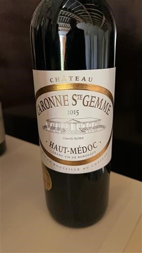 Bordeaux Haut-Médoc Château Caronne Ste Gemme 2015