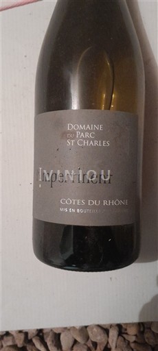 Rhônen laakso Côtes-du-rhône Domaine Parc St Charles Impertinent 2022