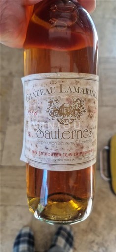 Bordeaux Sauternes Château Lamaringue 1986