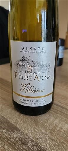 Alsace Domaine Pierre Adam Millésime 2018