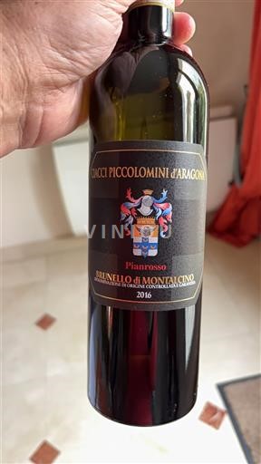 Toscana Brunello di Montalcino. Ciacci Piccolomini d'Aragona Pianrosso 2016