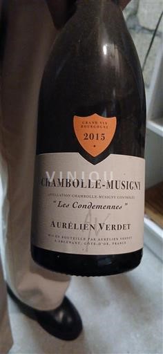 Burgundy Chambolle-Musigny Aurélien Verdet Les Condemennes 2015