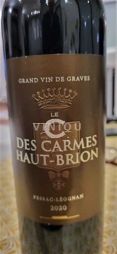 Bordeaux Pessac-Léognan Le c des carmes haut-brion 2020