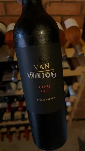 Obalna regija Stellenbosch Van Biljon Cinq 2019
