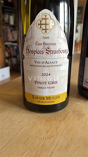 Alsacia Cave Historique des Hospices de Strasbourg Pinot Gris Vieille Vigne 2024