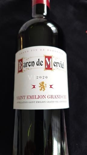 Bordeaux Saint-Émilion Grand Cru Baron De Merviel 2020