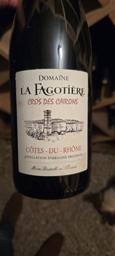 Údolí Rhôny Côtes-du-Rhône Domaine La Fagotière Cros des Cairons 2020