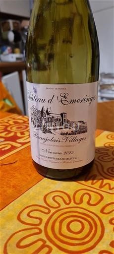 Beaujolais Beaujolais Villages Château Emeringes Nouveau 2023