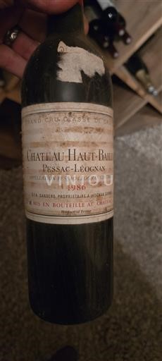 Burdeos Pessac-Léognan Grand Cru Château Haut-Bailly 1986