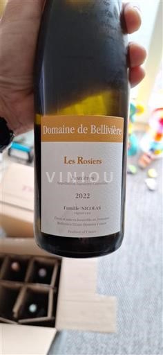 Loire Valley Jasnières Domaine Bellivière Les Rosiers 2022