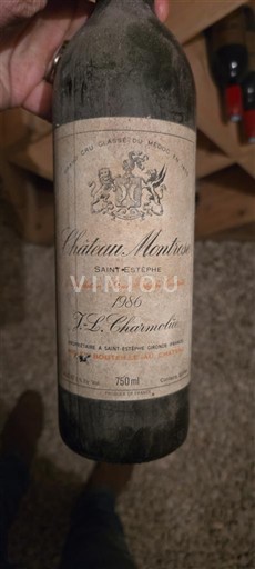Bordeaux Saint-Estèphe Grand Cru Château Montrose 1986