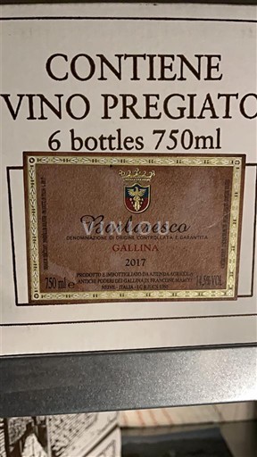 Piedmont Barbaresco Gallina 2017