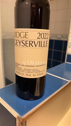 Kalifornijske AVA Sonoma Coast Ridge Geyserville 2022