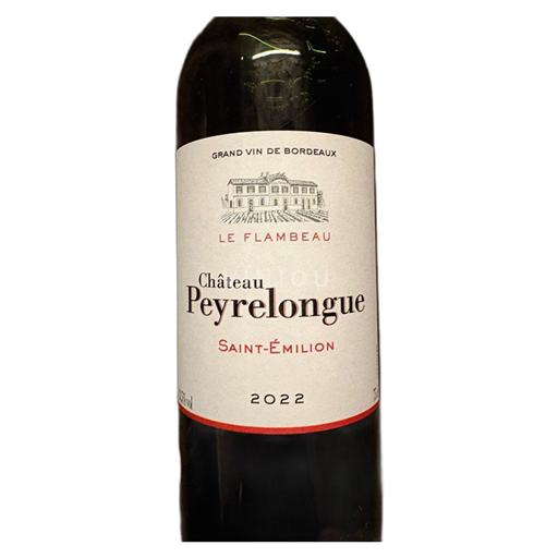 Bordéus Saint-Émilion Château Peyrelongue Le Flambeau 2022