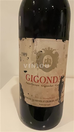 Rhônen laakso Gigondas Quartier Saint Georges 1989