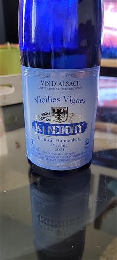 Alsace Koehly Lieu-dit Hahnenberg Vieilles Vignes 2021
