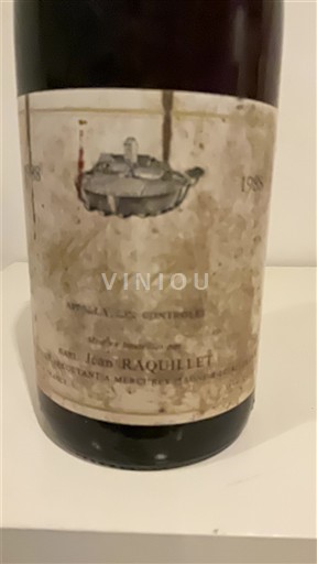 Bourgogne Mercurey Domaine Jean Raquillet 1988