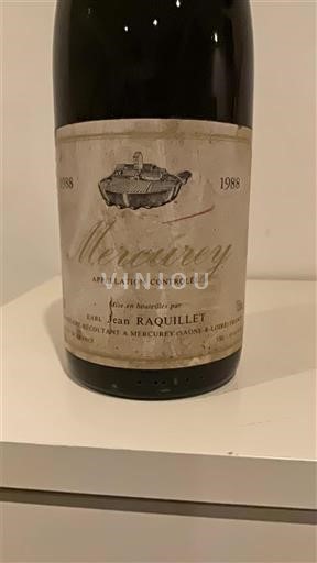 Bourgogne Mercurey Jean Raquillet 1988