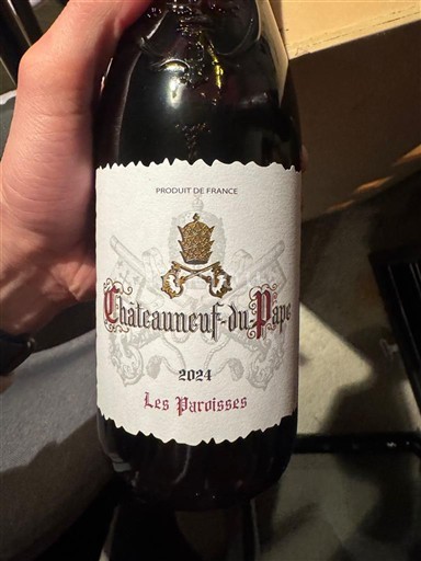 Vallée du Rhône Châteauneuf-du-pape Les Paroisses 2024